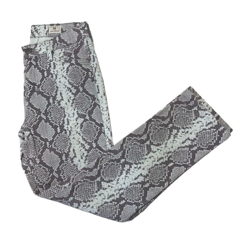 AG Adriano Goldscnmed snake pattern, jeans, size 25R  A564